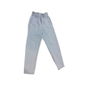 High Rise Elastic Waist Jeans.